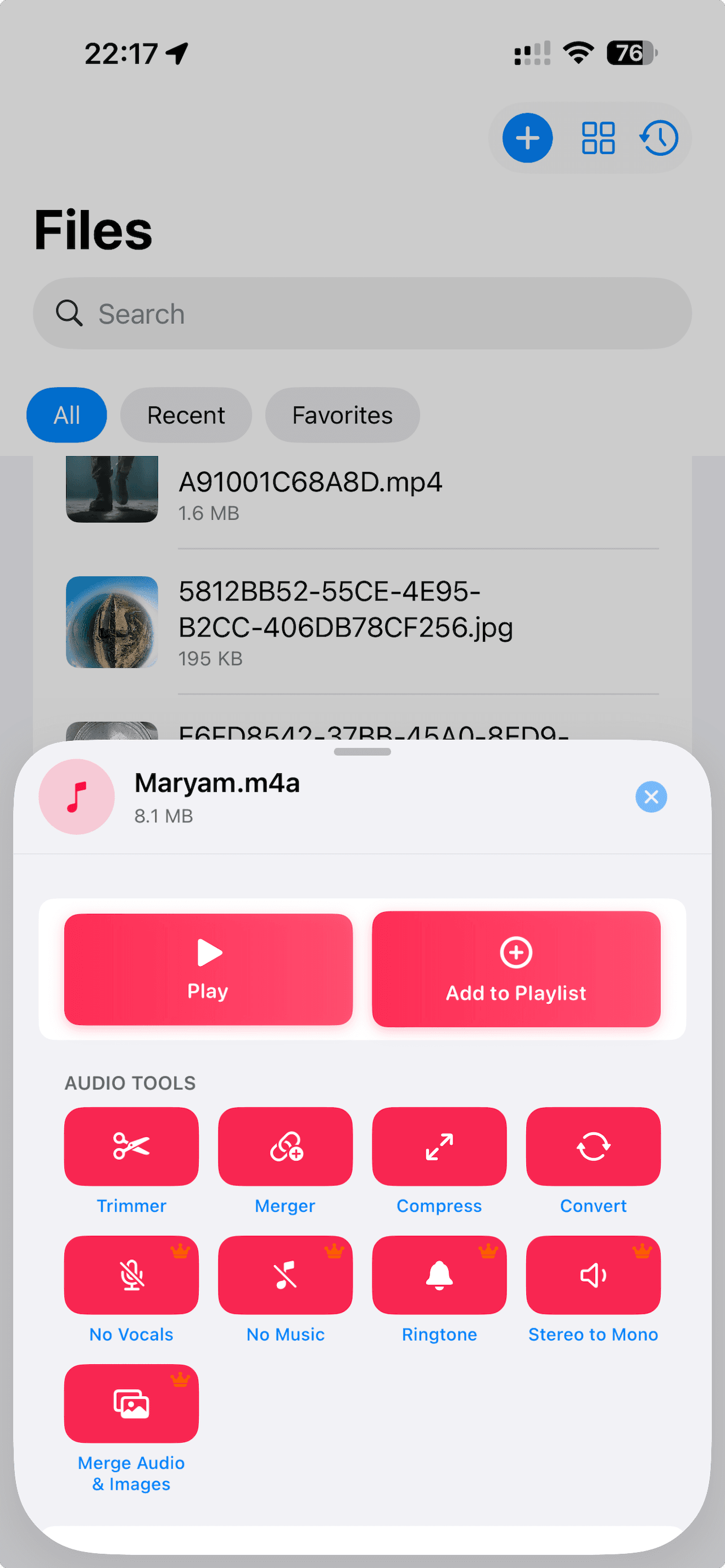 Audio Action Light screenshot