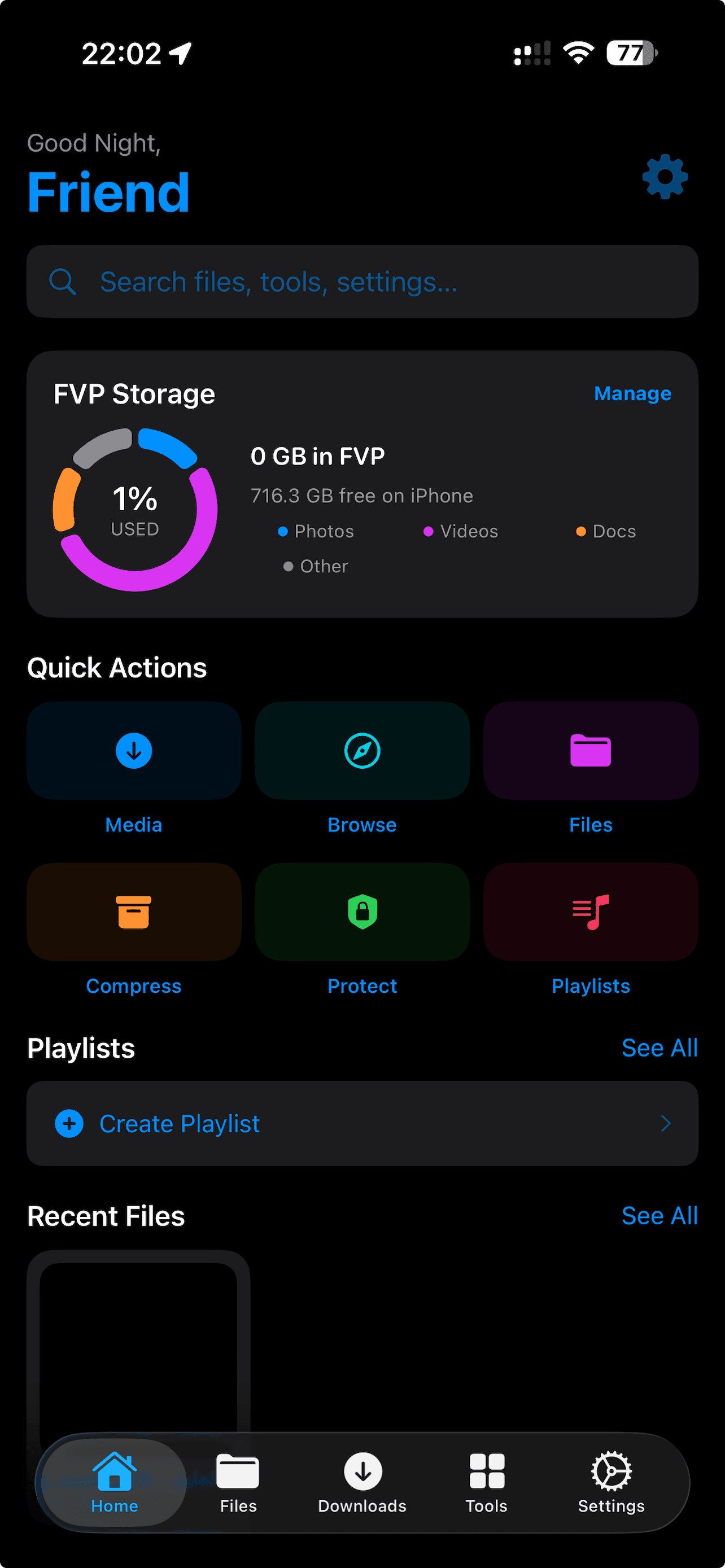 Home Dark screenshot