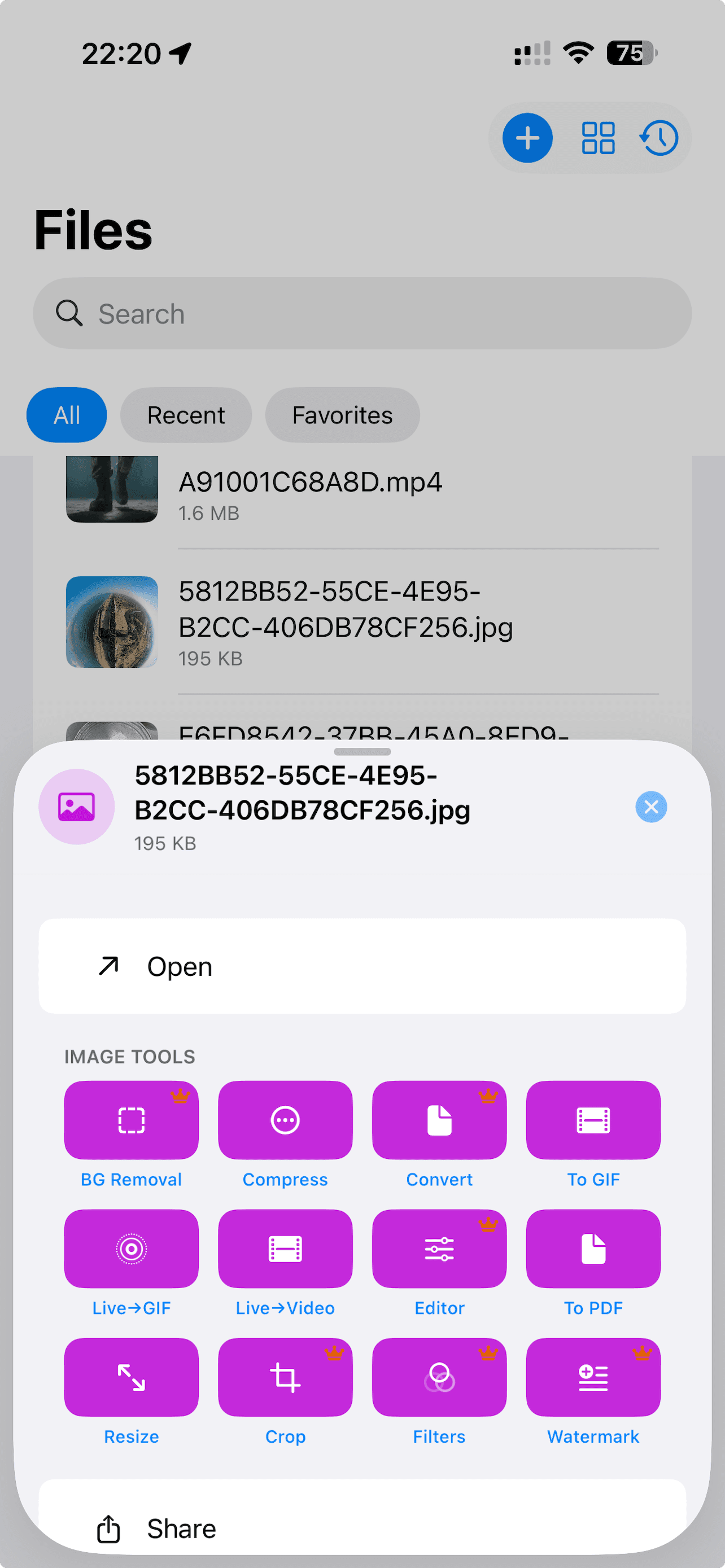 Image Action Light screenshot