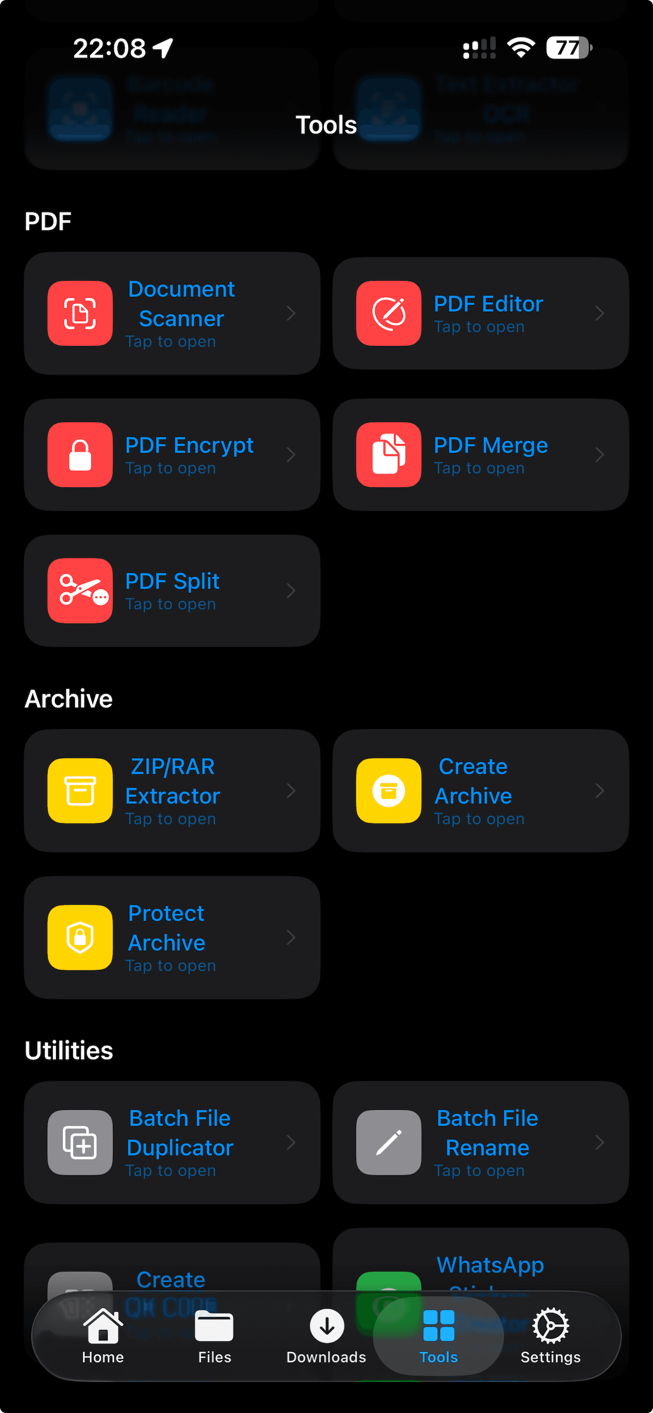 Tools - More Dark screenshot