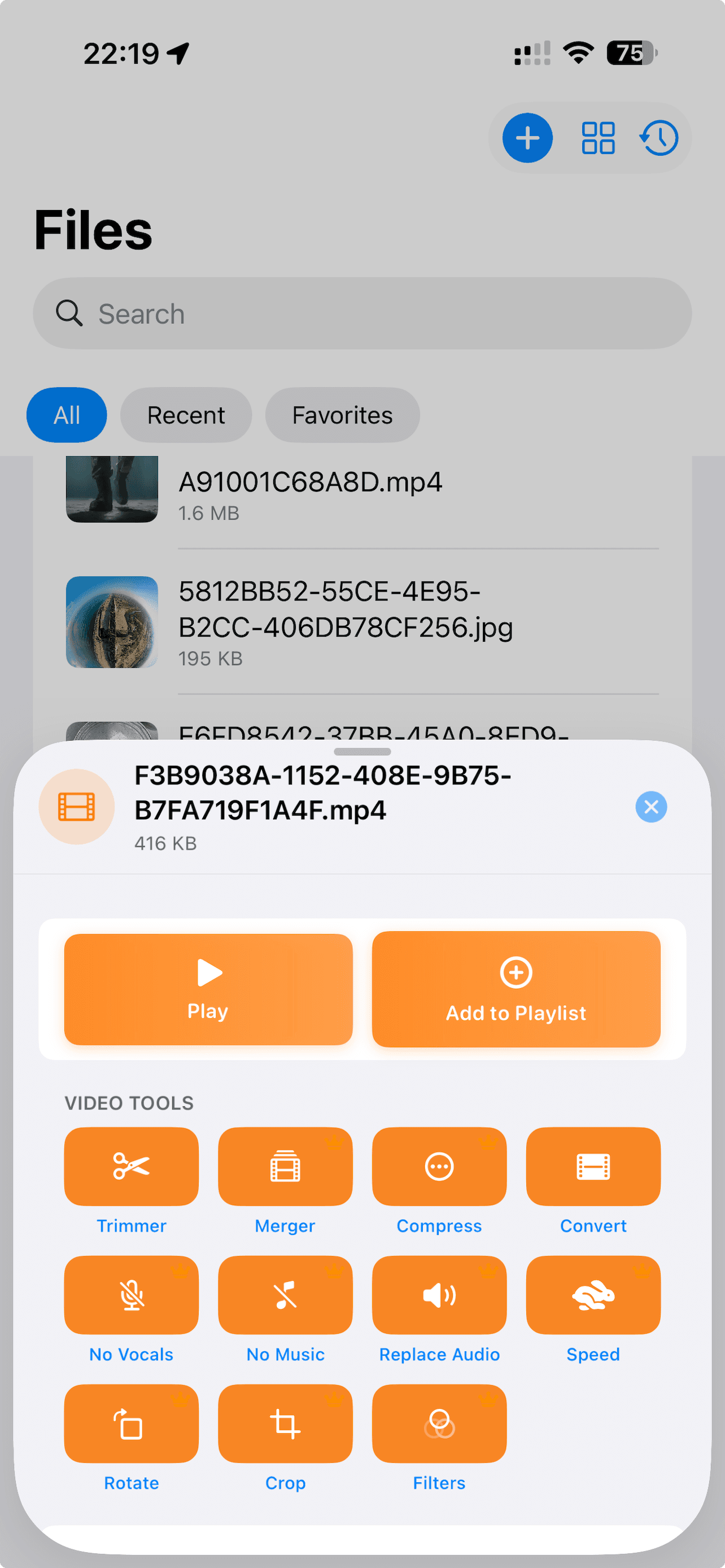 Video Action Light screenshot